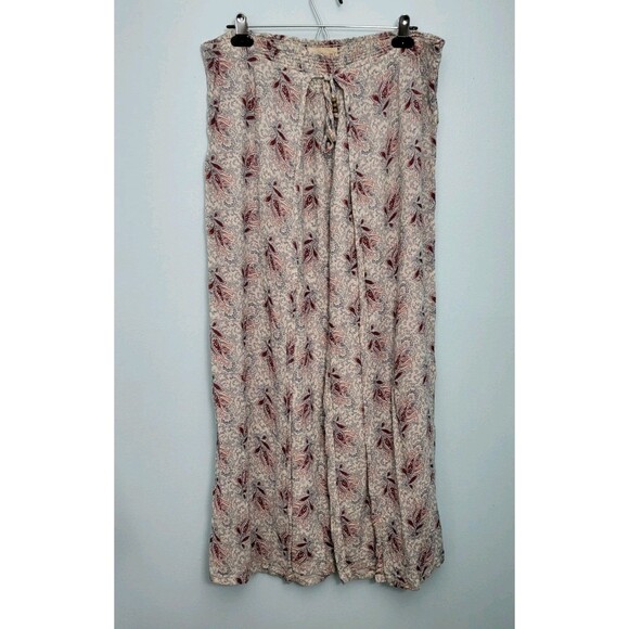 DENIM & SUPPLY Wide Leg Wrap Pants Womens L Paisley Ralph Lauren Resort - Picture 1 of 9
